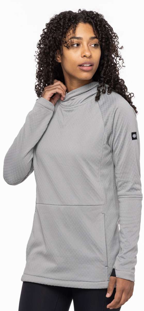 686 Ladies Mission Grid Fleece Hoodie 2023 - Image 10
