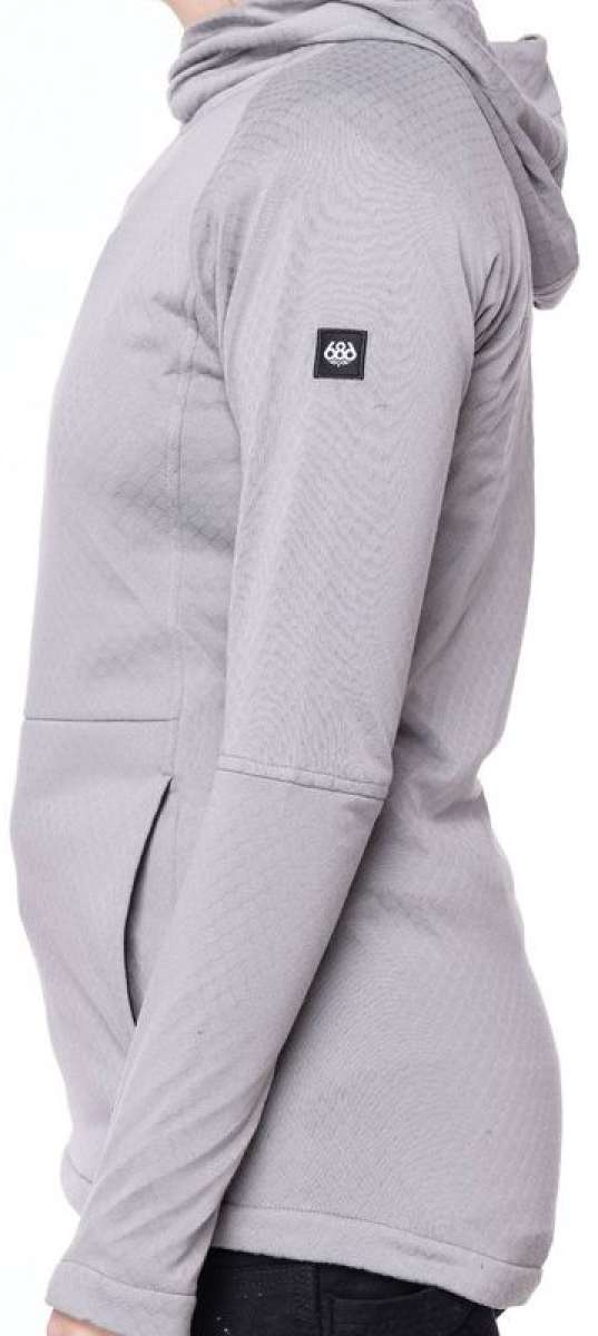 686 Ladies Mission Grid Fleece Hoodie 2023 - Image 3