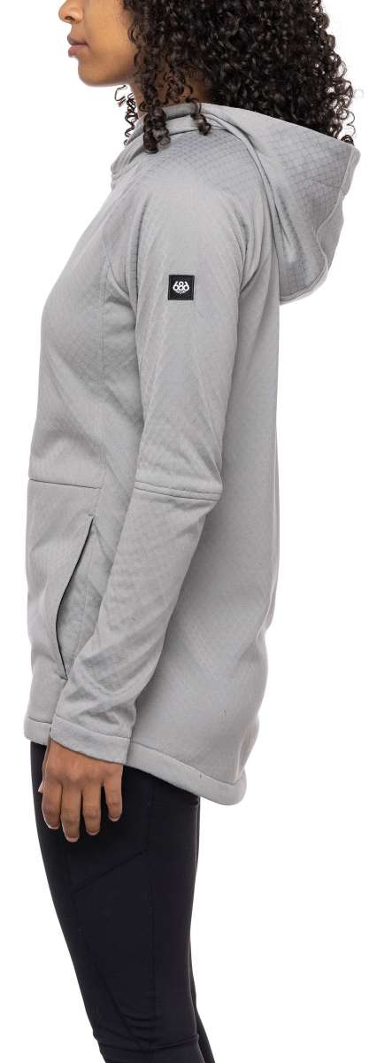 686 Ladies Mission Grid Fleece Hoodie 2023 - Image 6