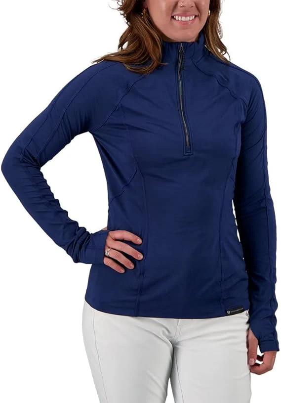 Obermeyer Women's DISCOVER 1/4 ZIP TOP 2022 - Image 2