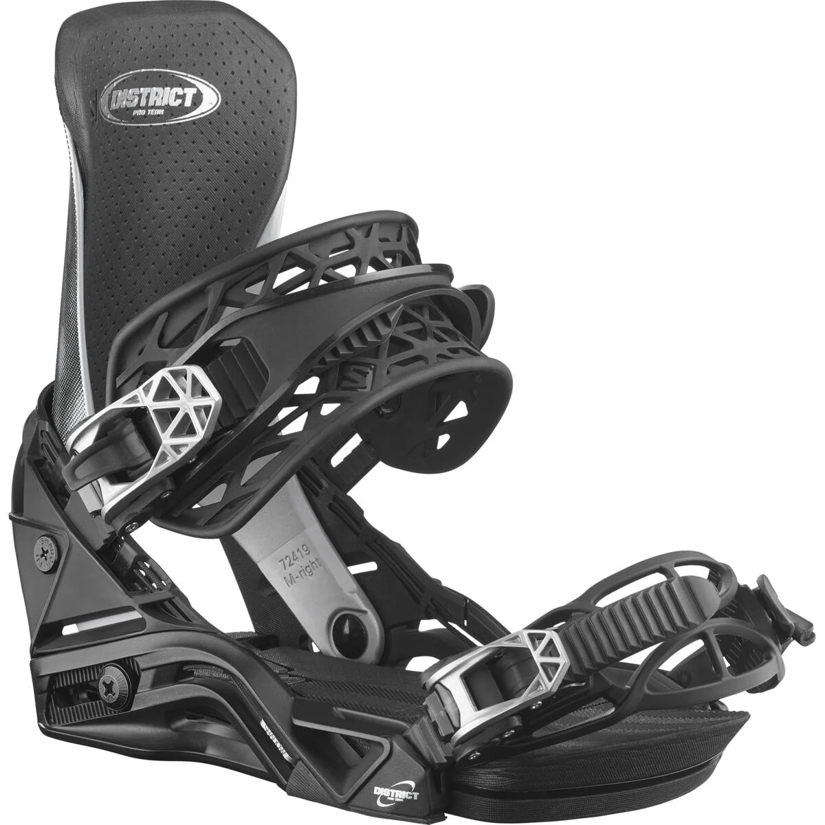 Salomon District Pro Team Snowboard Bindings 2025 - Image 3