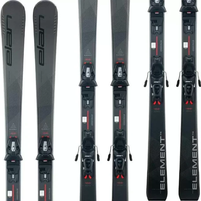 Elan Element 74 Black LS Skis with EL10 Bindings 2025