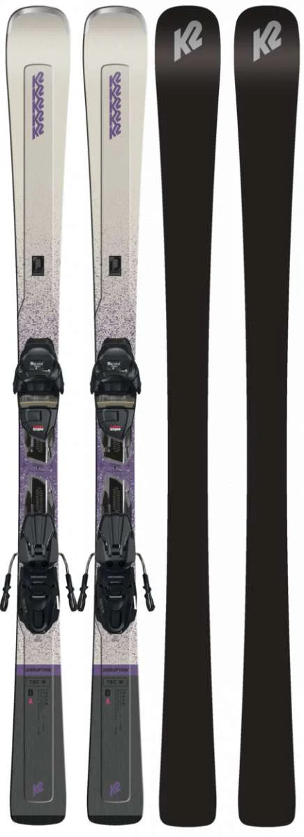 K2 Women's Disruption 76C System Ski With Marker ER3 10 Quikclik Ski Bindings 2023
