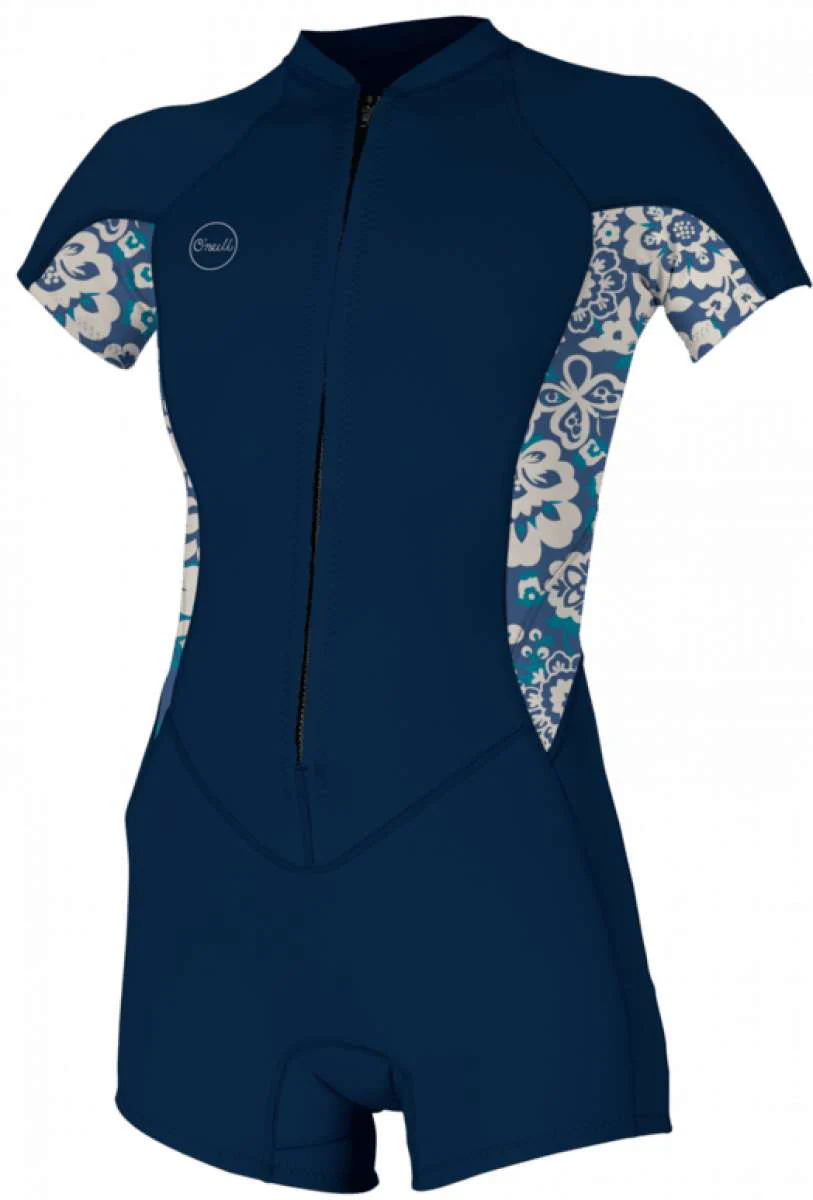 O'neill Ladies Bahia 2/1 Full Zip Short Sleeve Wet Suit 2022-2023
