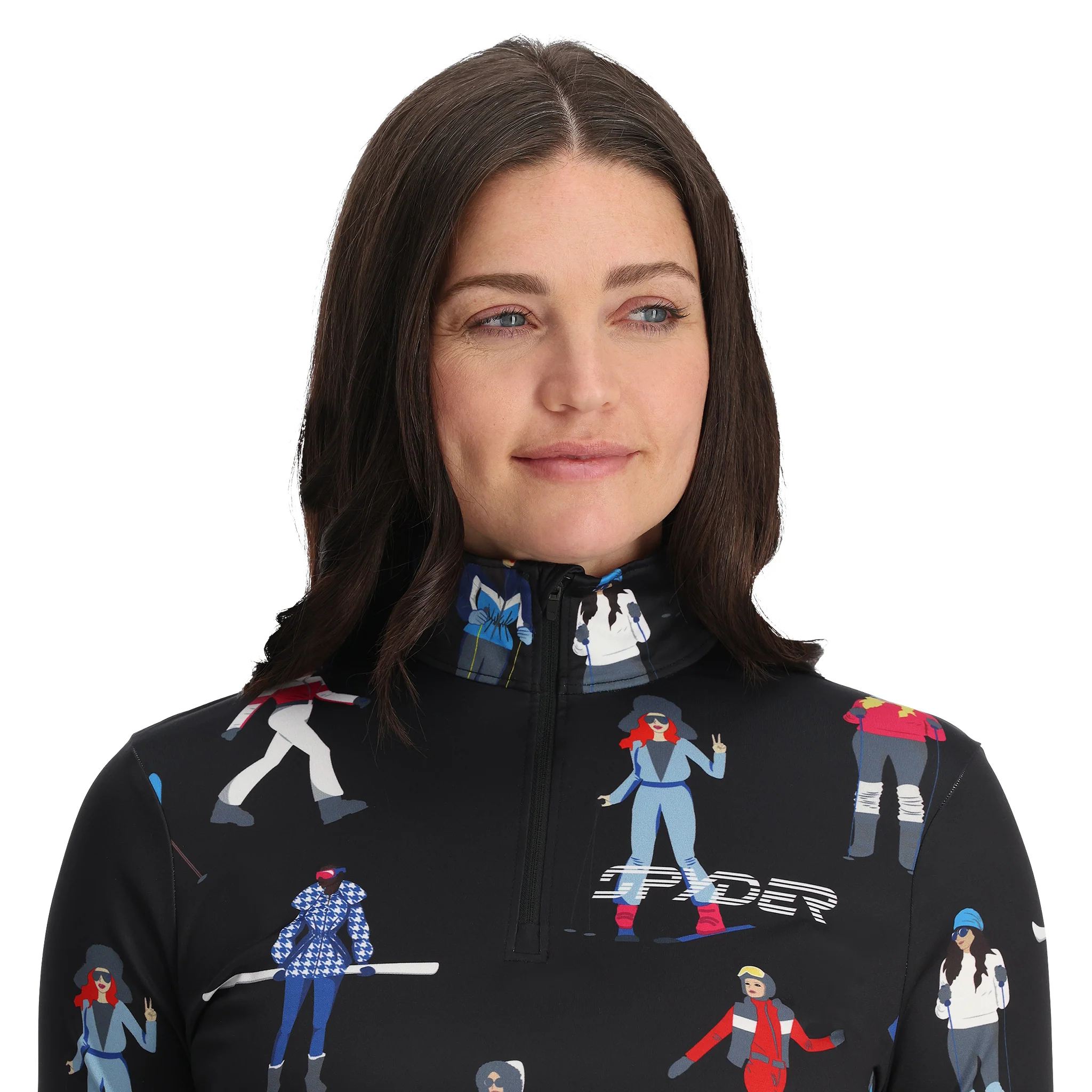 Spyder Women's March 1/2 Zip T-Neck 2025 - Image 3