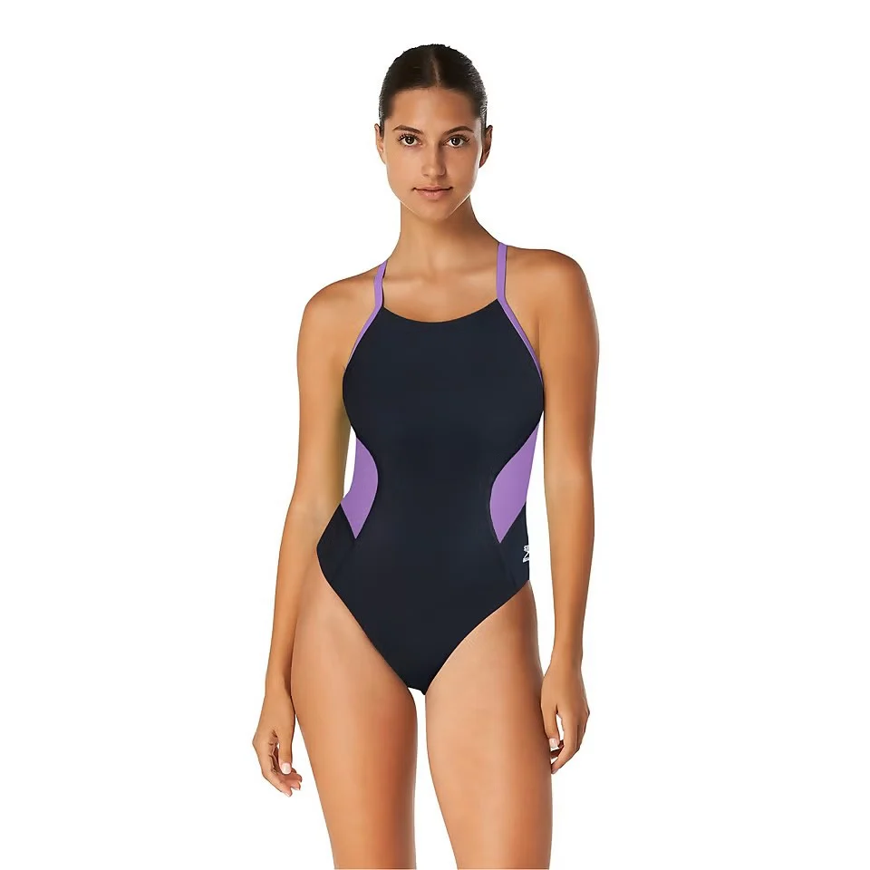 Speedo Spark Splice Crossback One Piece Swimsuit - Image 5