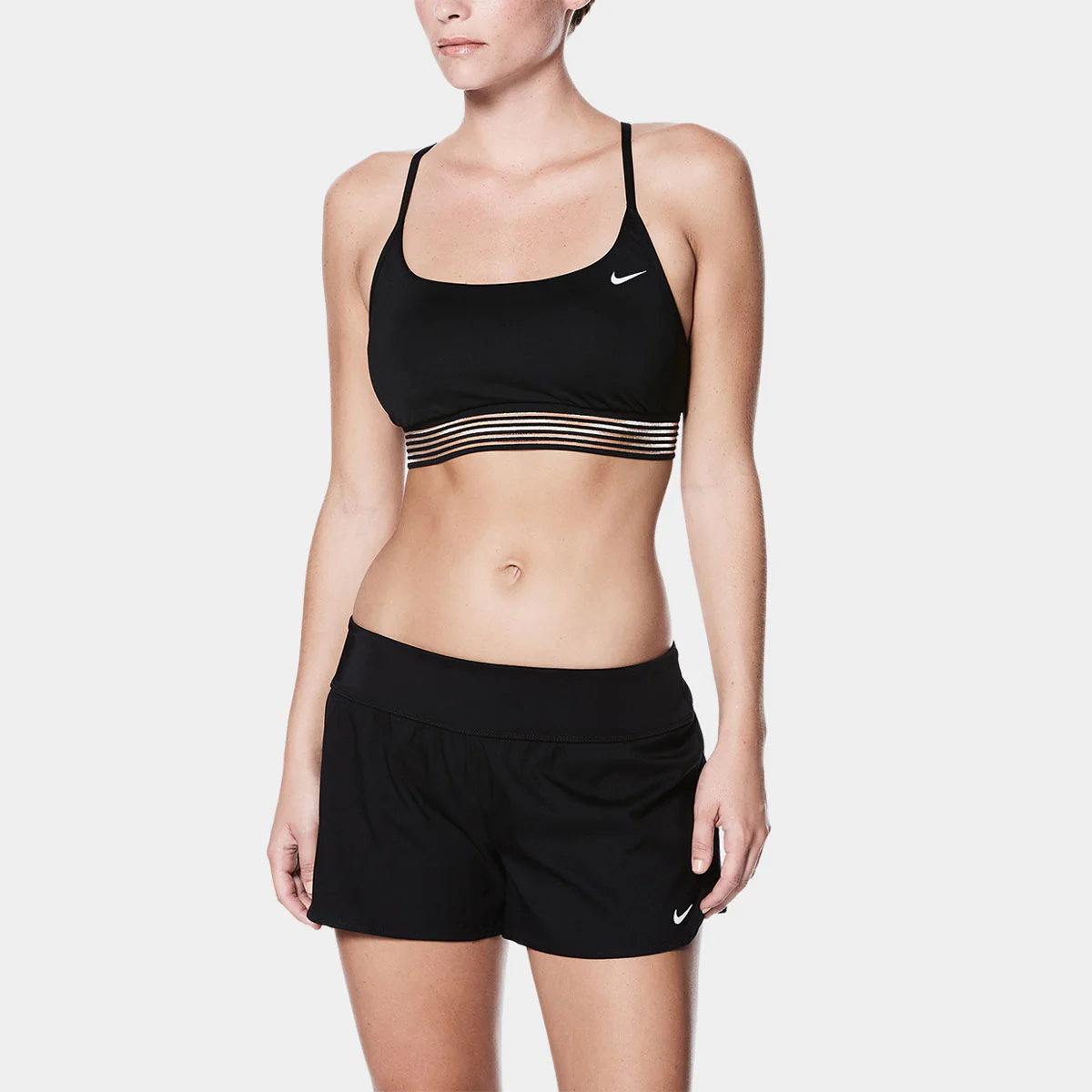 Nike Swim Ladies' Solid Element Board Shorts Bottom Two-Piece Swimsuit - Image 5