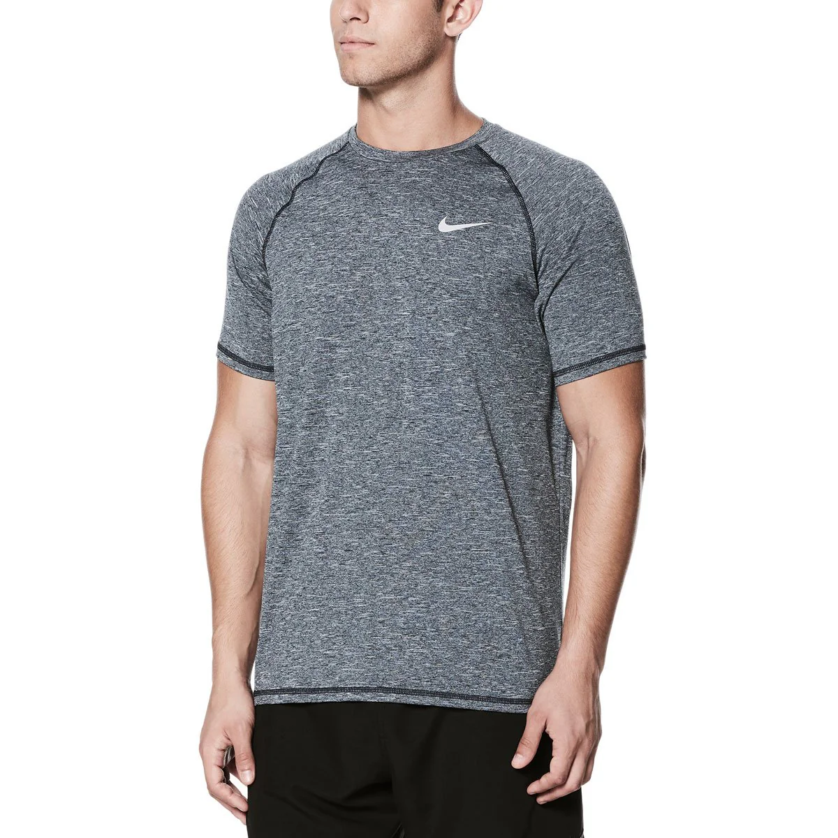 Nike Swim Men's Hydroguard Heather Short Sleeve T-Shirt - Image 2