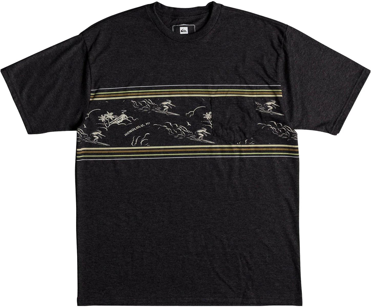 Quiksilver Men's Waterman Maitai Band Pocket Short Sleeve T-Shirt 2018 - Image 2
