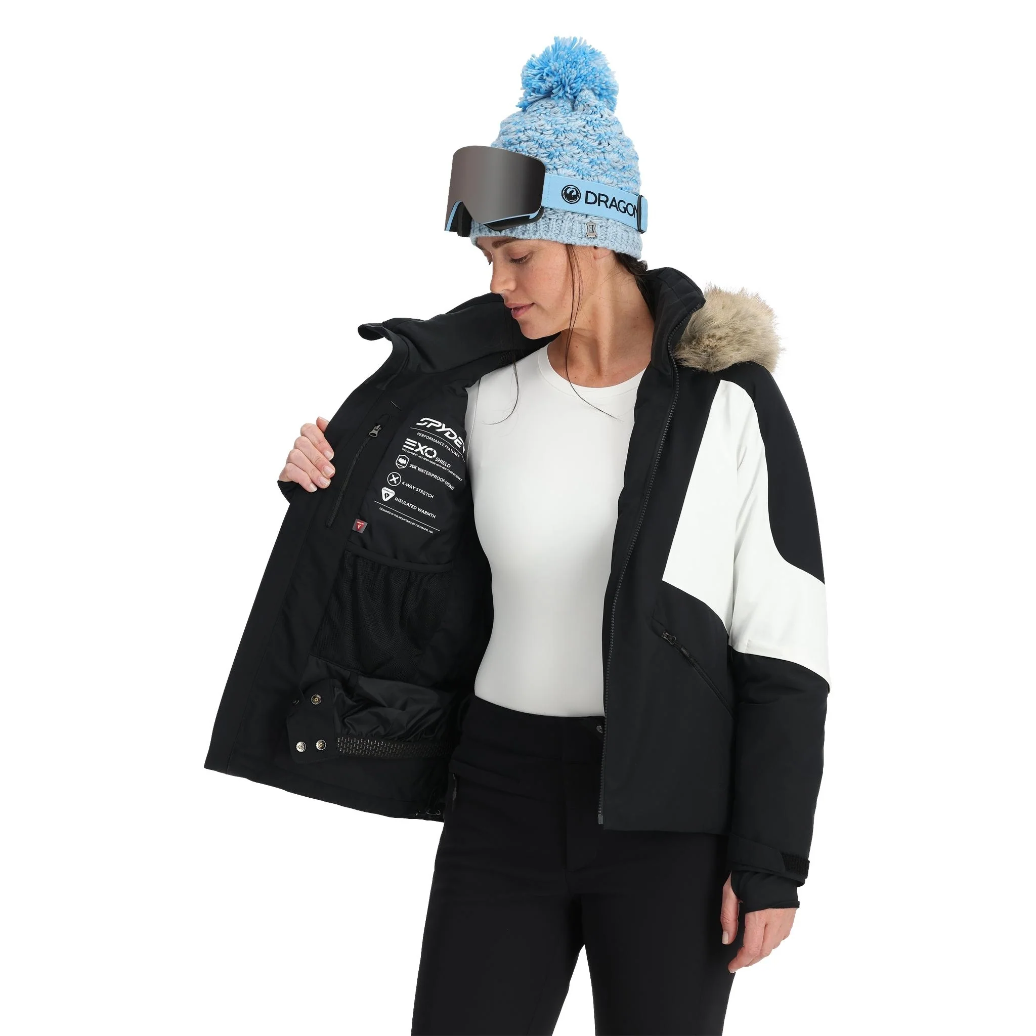 Spyder Women's Vida Insulated Faux Fur Jacket 2025 - Image 2