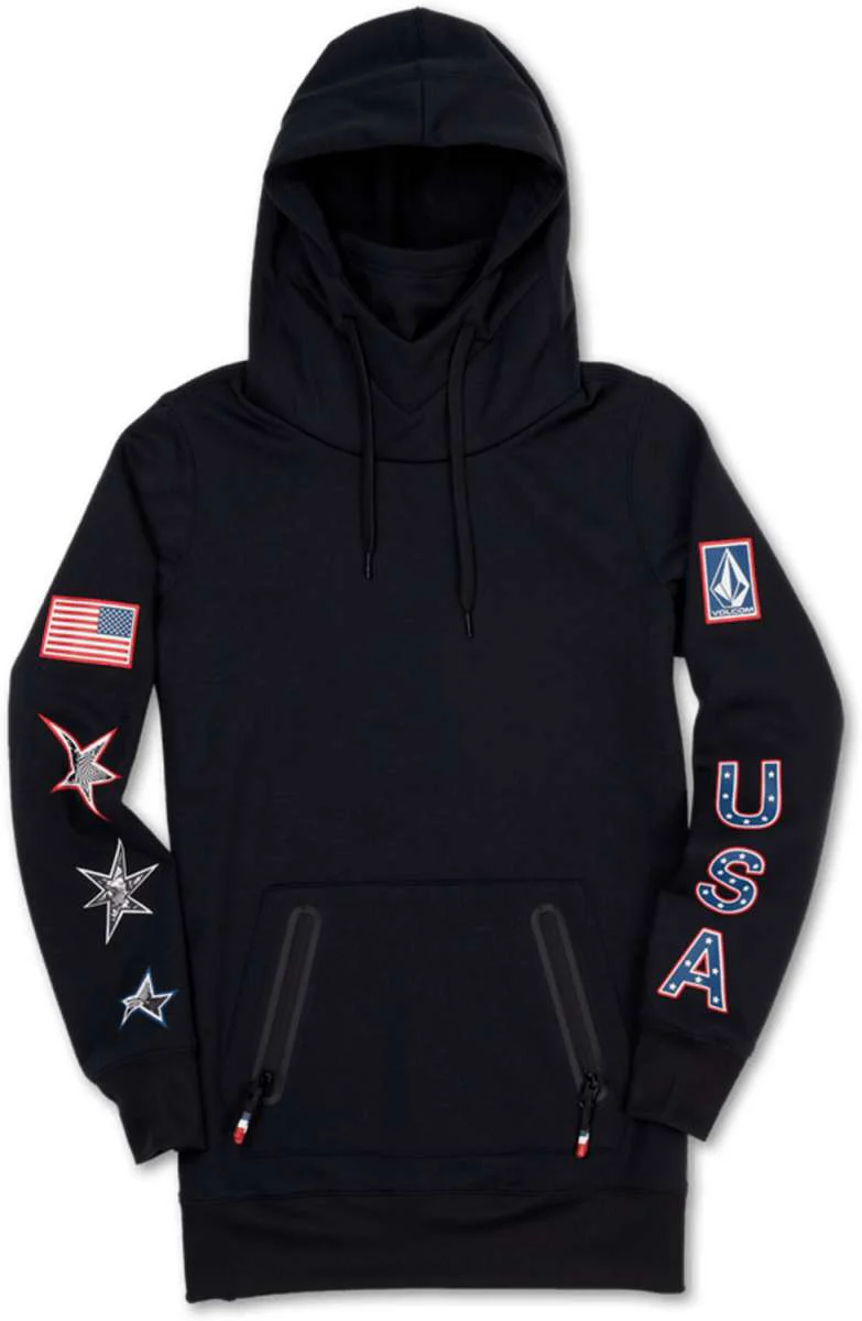 Volcom Women's USA Polartec Ridin Hoodie 2022