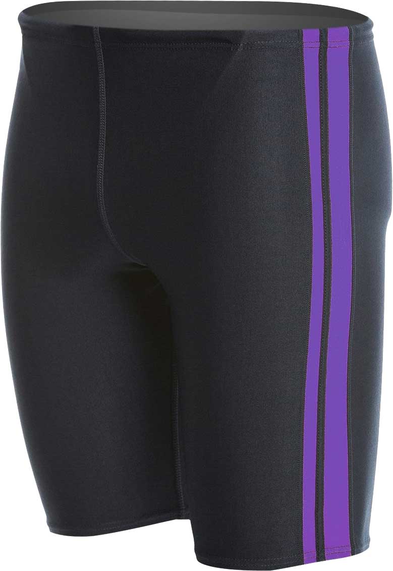 Water Pro Men's Poly Splice Striped Jammer Swimsuit - Image 3