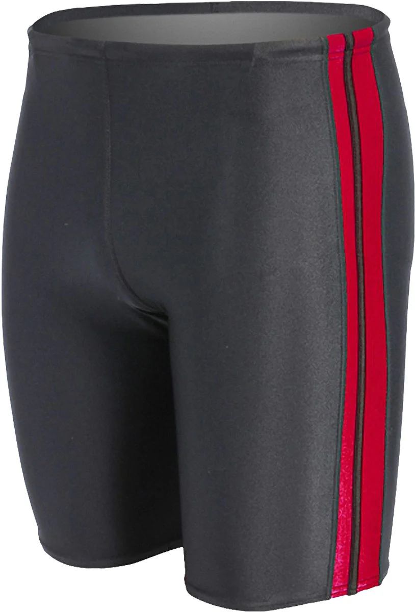 Water Pro Men's Poly Splice Striped Jammer Swimsuit - Image 4