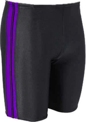 Water Pro Men's Poly Splice Striped Jammer Swimsuit - Image 7